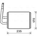 Heat Exchanger, interior heating AVA QUALITY COOLING  - MZA6268