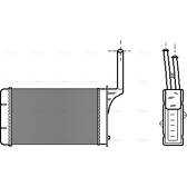 Heat Exchanger, interior heating AVA QUALITY COOLING  - PE6049