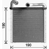 Heat Exchanger, interior heating AVA QUALITY COOLING  - VN6424