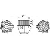 Electric Motor, interior blower AVA QUALITY COOLING  - CN8298
