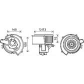 Electric Motor, interior blower AVA QUALITY COOLING  - OL8636