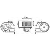 Electric Motor, interior blower AVA QUALITY COOLING  - RT8617
