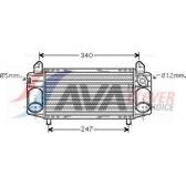 Intercooler, inlaatluchtkoeler AVA QUALITY COOLING  - AI4192