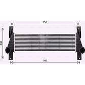 Intercooler AVA QUALITY COOLING  - FD4655