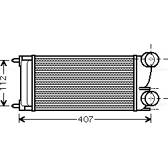 Intercooler AVA QUALITY COOLING  - PEA4332