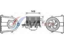Elektrische motor, interieurventilatie