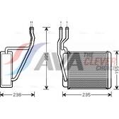 Kachelradiateur, interieurverwarming AVA QUALITY COOLING  - FD6329