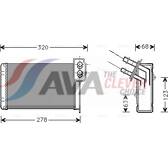 Kachelradiateur, interieurverwarming AVA QUALITY COOLING  - RT6048