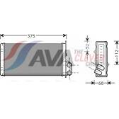 Kachelradiateur, interieurverwarming AVA QUALITY COOLING  - RT6226