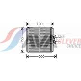 Kachelradiateur, interieurverwarming AVA QUALITY COOLING  - SZ6093