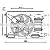 Koelventilator AVA QUALITY COOLING  - FD7556