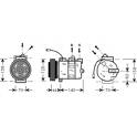 Kompressor, Klimaanlage AVA QUALITY COOLING  - AIAK150