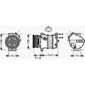 Kompressor, Klimaanlage AVA QUALITY COOLING  - ALAK112
