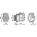 Kompressor, Klimaanlage AVA QUALITY COOLING  - AUK208