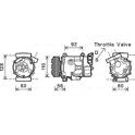Kompressor, Klimaanlage AVA QUALITY COOLING  - BWAK416