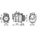 Kompressor, Klimaanlage AVA QUALITY COOLING  - BWAK427