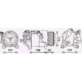 Kompressor, Klimaanlage AVA QUALITY COOLING  - BWAK567