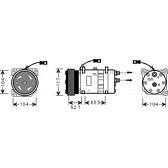 Kompressor, Klimaanlage AVA QUALITY COOLING  - CNAK222