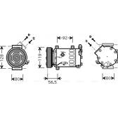 Kompressor, Klimaanlage AVA QUALITY COOLING  - CNK242