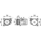 Kompressor, Klimaanlage AVA QUALITY COOLING  - CTK036