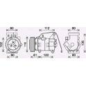 Kompressor, Klimaanlage AVA QUALITY COOLING  - MZAK290