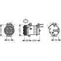 Kompressor, Klimaanlage AVA QUALITY COOLING  - OLAK475