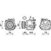 Kompressor, Klimaanlage AVA QUALITY COOLING  - OLAK668