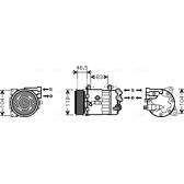 Kompressor, Klimaanlage AVA QUALITY COOLING  - PEK326