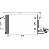 Kondensator, Klimaanlage AVA QUALITY COOLING  - VN5269D