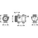 Kompressor, Klimaanlage AVA QUALITY COOLING  - VOAK121