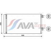Kondensor, klimatanläggning AVA QUALITY COOLING  - BW5414D