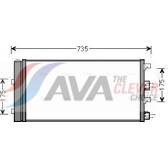 Kondensor, klimatanläggning AVA QUALITY COOLING  - DAA5004D