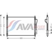 Kondensor, klimatanläggning AVA QUALITY COOLING  - FD5268