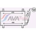 Kondensor, klimatanläggning AVA QUALITY COOLING  - MZ5283D