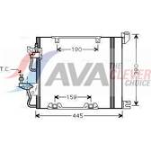 Kondensor, klimatanläggning AVA QUALITY COOLING  - OL5368D