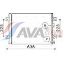 Kondensor, klimatanläggning AVA QUALITY COOLING  - RTA5467D
