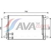 Kondensor, klimatanläggning AVA QUALITY COOLING  - VNA5335D