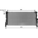 Kühler, Motorkühlung AVA QUALITY COOLING  - BW2588