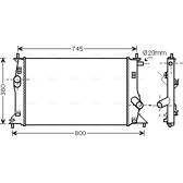 Kühler, Motorkühlung AVA QUALITY COOLING  - MZ2183