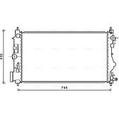 Kühler, Motorkühlung AVA QUALITY COOLING  - OL2599