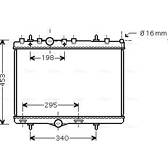 Kühler, Motorkühlung AVA QUALITY COOLING  - PEA2255