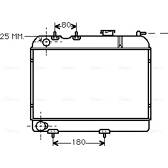 Kühler, Motorkühlung AVA QUALITY COOLING  - RT2006