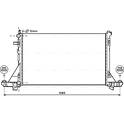Kühler, Motorkühlung AVA QUALITY COOLING  - RT2561