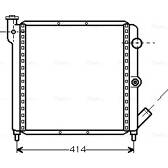 Kühler, Motorkühlung AVA QUALITY COOLING  - RTA2063