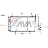 Kylare, motorkylning AVA QUALITY COOLING  - CNA2033