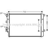 Kylare, motorkylning AVA QUALITY COOLING  - VNA2206