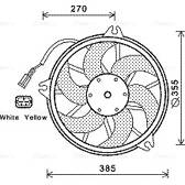Lüfter, Motorkühlung AVA QUALITY COOLING  - CN7536