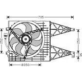 Lüfter, Motorkühlung AVA QUALITY COOLING  - VN7507