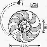 Lüfter, Motorkühlung AVA QUALITY COOLING  - VN7522
