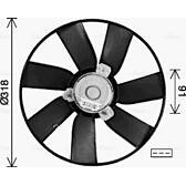 Lüfter, Motorkühlung AVA QUALITY COOLING  - VN7550